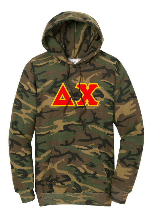 Delta Chi DISCOUNT-Delta Chi Camo Pullover Hooded Sweatshirt
