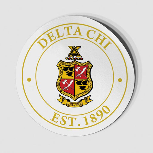 Delta Chi Delta Chi Circle Crest - Shield Decal
