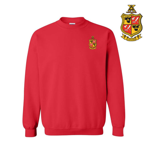 Delta Chi DISCOUNT-Delta Chi World Famous Crest - Shield Crewneck Sweatshirt - Best Value