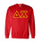 Delta Chi Fraternity Crest Shield Twill Letter Crewneck Sweatshirt Delta Chi Fraternity Crest - Shield Twill Letter Crewneck Sweatshirt