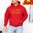 Delta Chi Fraternity Crest Shield Twill Letter Hooded Sweatshirt Delta Chi Fraternity Crest - Shield Twill Letter Hooded Sweatshirt