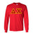 Delta Chi Fraternity Crest Shield Twill Letter Longsleeve Tee Delta Chi Fraternity Crest - Shield Twill Letter Longsleeve Tee