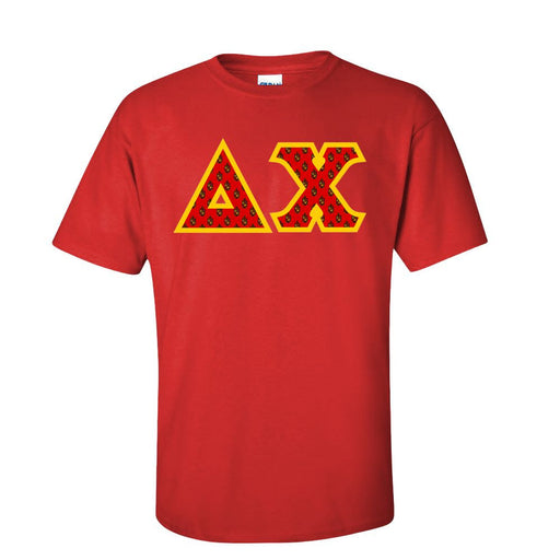 Delta Chi Fraternity Crest - Shield Twill Letter Tee