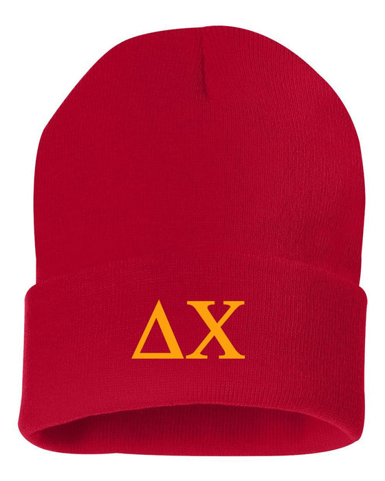 Delta Chi Greek Letter Knit Cap Delta Chi Greek Letter Knit Cap