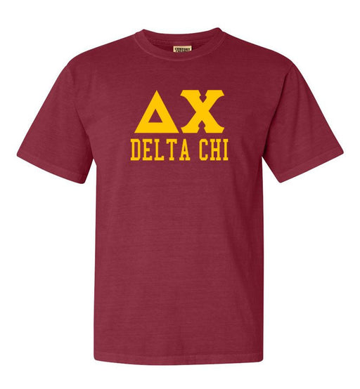Delta Chi Greek Custom Comfort Colors Heavyweight T-Shirt
