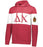 Delta Chi Ivy League Hoodie W Crest On Left Sleeve Delta Chi Ivy League Hoodie W Crest On Left Sleeve