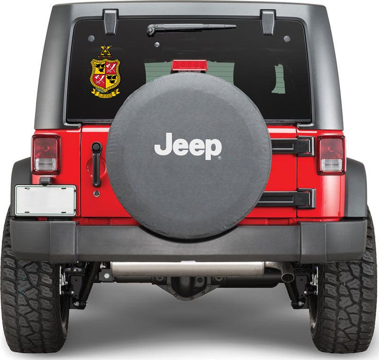 Delta Chi Large Greek Color Crest Shield Decal Up To 12" Tall Delta Chi Large Greek Color Crest - Shield Decal - 12 Inches Tall