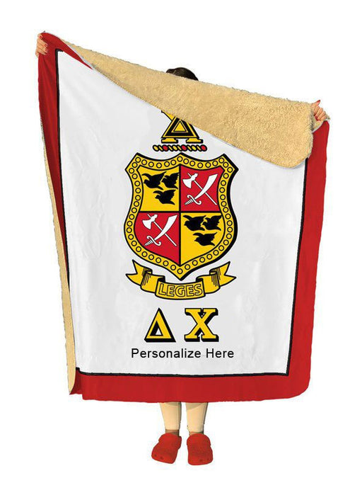 Delta Chi Sherpa Lap Blanket