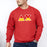 Printify Delta Chi Two Toned Greek Lettered Crewneck Sweatshirts Delta Chi Two Toned Greek Lettered Crewneck Sweatshirts