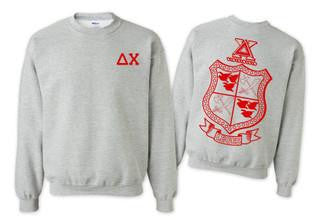 Delta Chi Delta Chi World Famous Crest - Shield Crewneck Sweatshirts