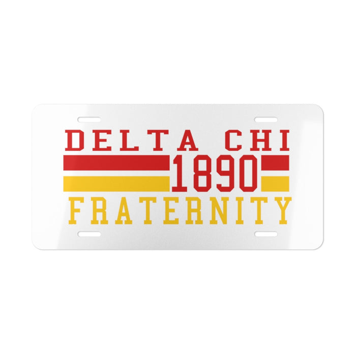 Delta Chi Year License Plate Covers DELTA CHI YEAR LICENSE PLATE COVERS