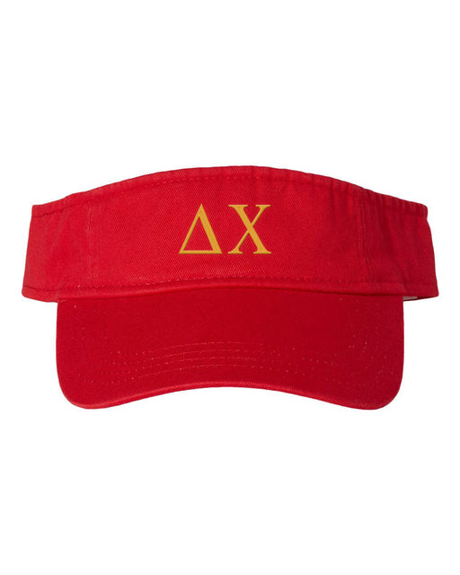 Delta Chi Greek Letter Visor