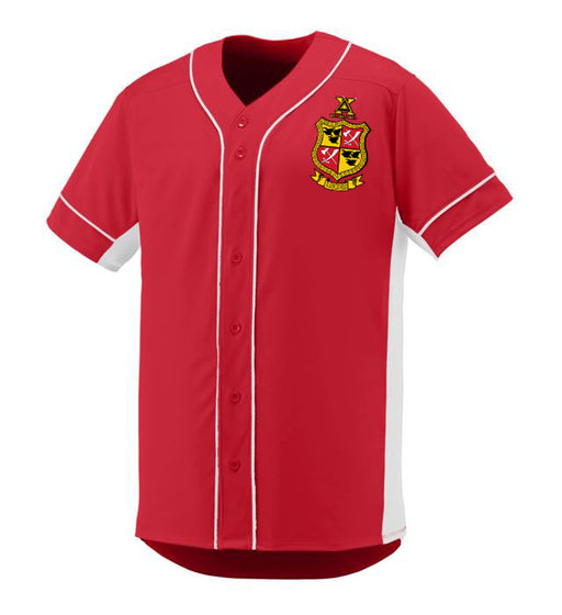 Delta Chi Game 7 Full-Button Baseball Jersey