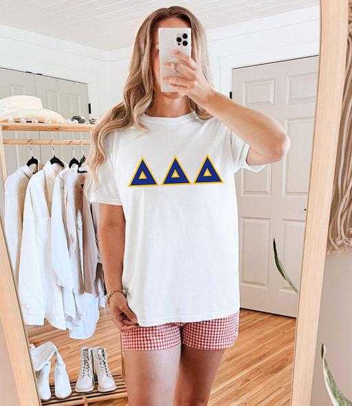 Delta Delta Delta Delta Delta Delta - 2 Day Ship Twill Tee