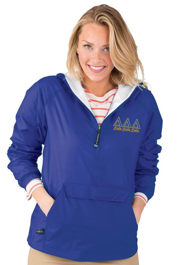 Delta Delta Delta Classic Anorak Delta Delta Delta Classic Windbreaker Pullover