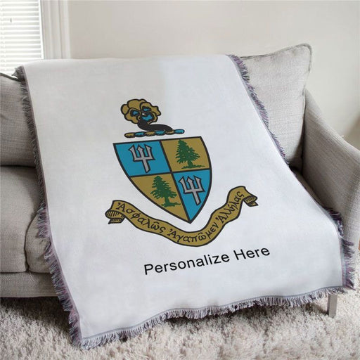 Delta Delta Delta Full Color Crest Afghan Blanket Throw