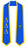Discount Delta Delta Delta Greek 2 Tone Lettered Graduation Sash Stole DISCOUNT-Delta Delta Delta Greek 2 Tone Lettered Graduation Sash Stole