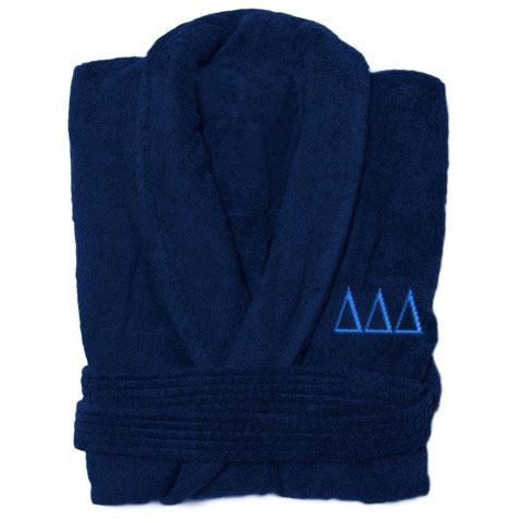 Delta Delta Delta Greek Letter Bathrobe Delta Delta Delta Greek Letter Bathrobe