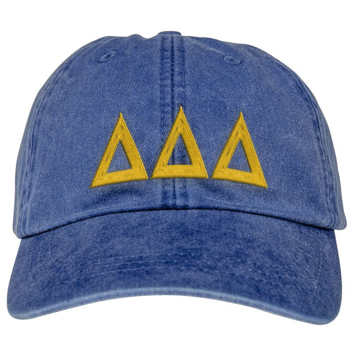 Delta Math Hat Delta Delta Delta Lettered Premium Pastel Hat — GreekU