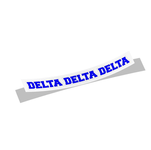 Delta Delta Delta Long Window Sticker