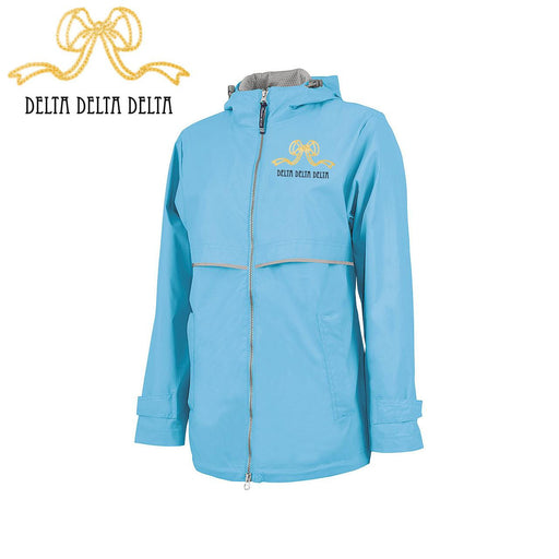 Delta Delta Delta Delta Delta Delta New Englander Bows Rain Jacket