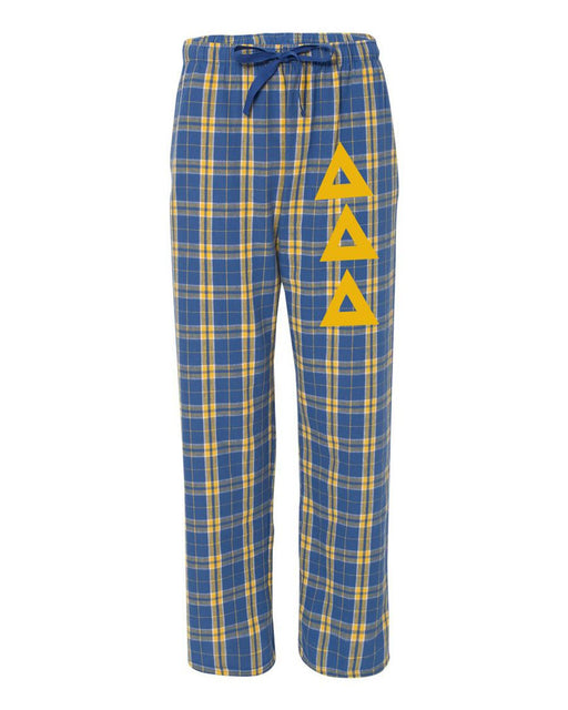 Delta Delta Delta Delta Delta Delta Pajamas -  Flannel Plaid Pant