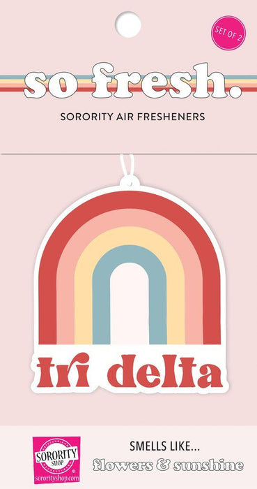 Delta Delta Delta Rainbow Retro Air Freshener Flowers & Sunshine Scent Delta Delta Delta Rainbow Retro Air Freshener - Flowers & Sunshine Scent