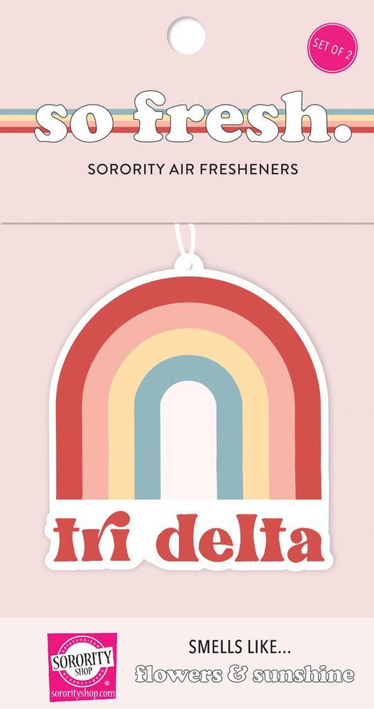 Delta Delta Delta Rainbow Retro Air Freshener Flowers & Sunshine Scent Delta Delta Delta Rainbow Retro Air Freshener - Flowers & Sunshine Scent