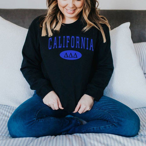 Sweatshirts Delta Delta Delta State Crewneck Sweatshirt