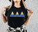 Delta Delta Delta Two Toned Greek Lettered T Shirts Delta Delta Delta Two Toned Greek Lettered T-shirts