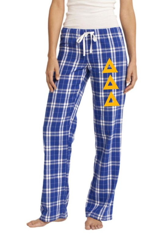Delta Delta Delta Delta Delta Delta Women's Flannel Plaid Pant - PJ's