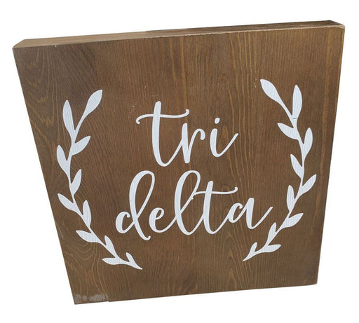 Delta Delta Delta Wooden Wall Art