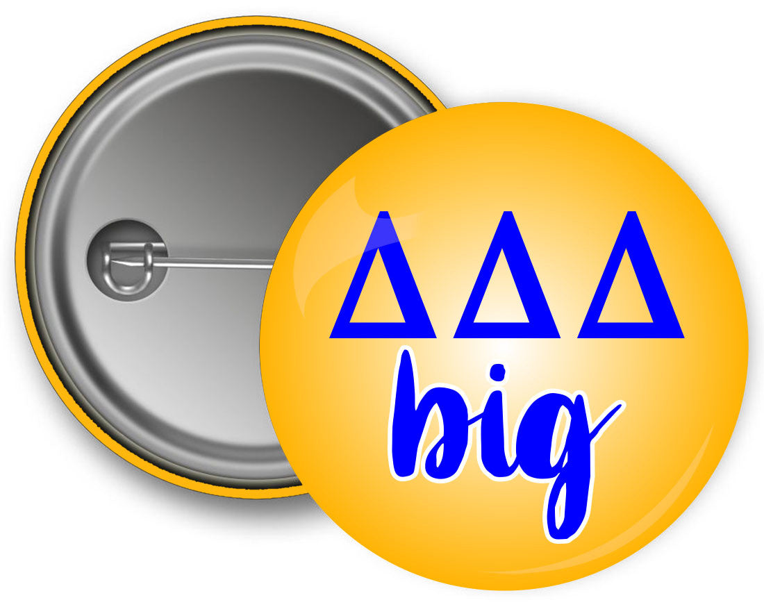 Delta Delta Delta Big Button Delta Delta Delta Big Button