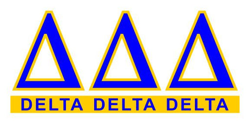 Delta Delta Delta Custom Sticker - Personalized