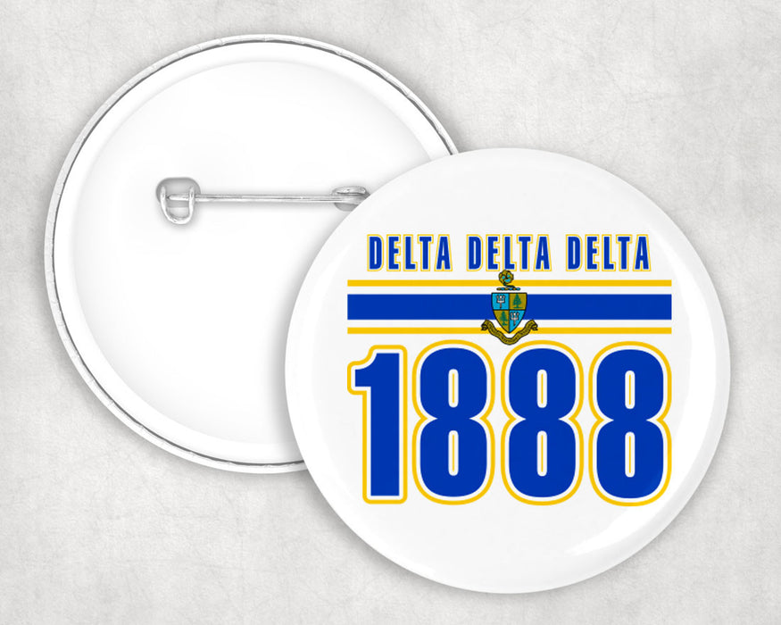 Delta Delta Delta Stripe Est Pin Buttons Delta Delta Delta Stripe Established Pin Buttons