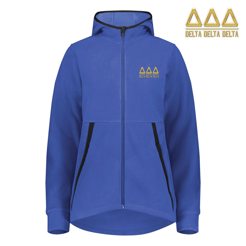 Delta Delta Delta Chill Full Zip Hoodie Delta Delta Delta Chill Full Zip Hoodie