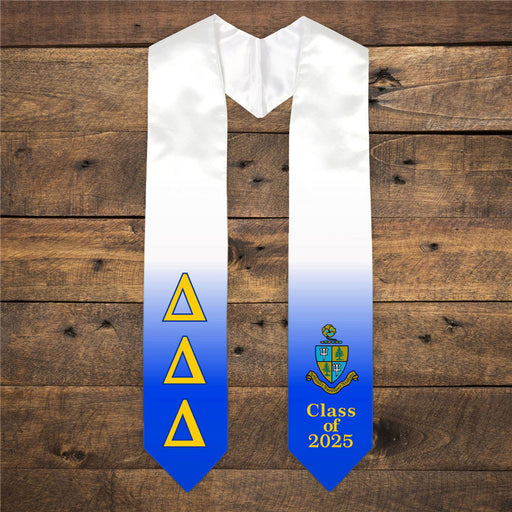 Delta Delta Delta Extra Fancy Greek Class Of  Graduation Stole