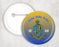 Delta Delta Delta Classic Crest Pin Buttons Delta Delta Delta Classic Crest Pin Buttons