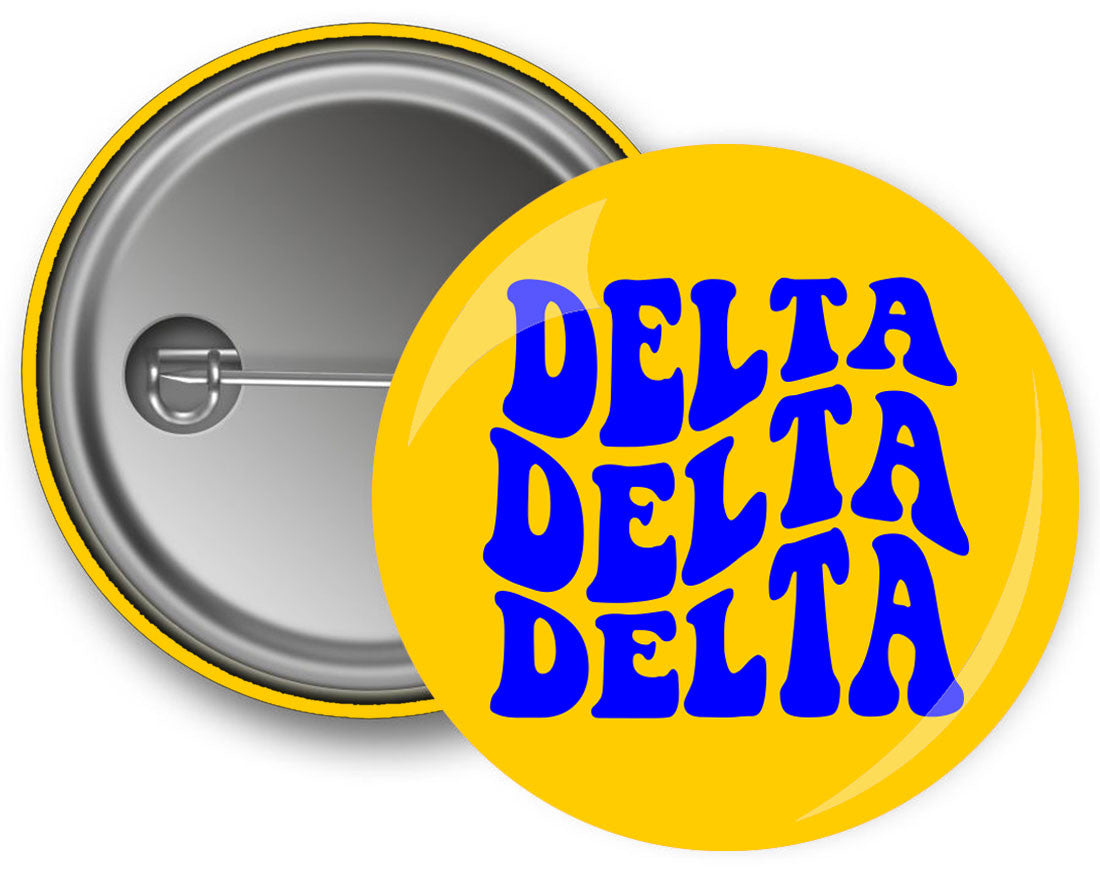 Delta Delta Delta Bulky Text Button Delta Delta Delta Bulky Text Button