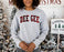 Printify Delta Gamma Christmas Plaid Nickname Crewnecks Delta Gamma Christmas Plaid Nickname Crewnecks