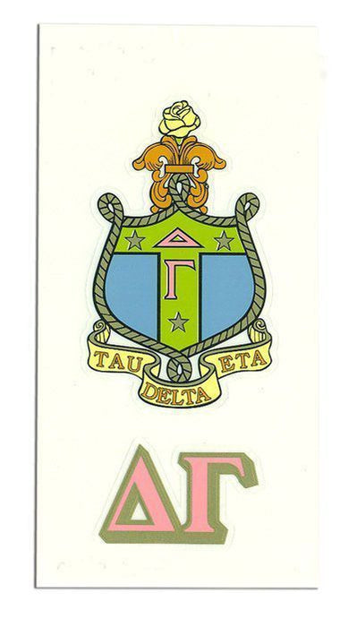 Delta Gamma Crest Shield Decals Delta Gamma Crest - Shield Decals