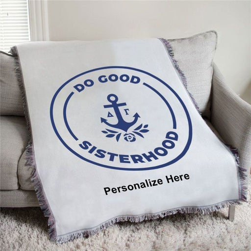 Delta Gamma Delta Gamma Do Good Sisterhood Afghan Blanket Throw