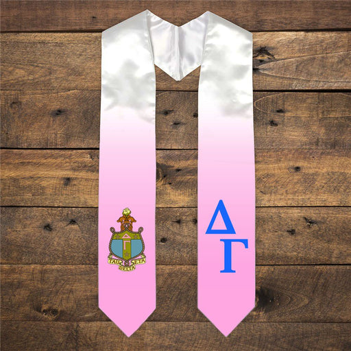 Delta Gamma Delta Gamma Extra Fancy Diagonal Greek Graduation Stole W Crest