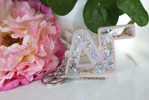 Delta Gamma Glitter Keychain