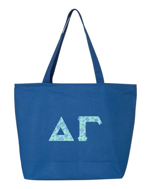Delta Gamma Delta Gamma Greek Letter Zipper Tote