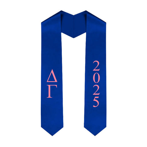 Delta Gamma Delta Gamma Greek Lettered Graduation Sash Stole With Year - Best Value