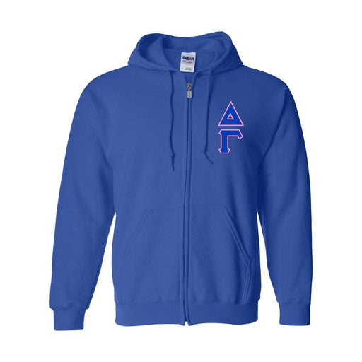 Delta Gamma Delta Gamma Heavy Full Zip Hoodie - 3