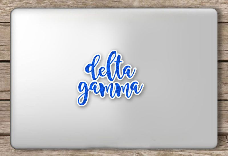 Delta Gamma Script Sticker Delta Gamma Script Sticker