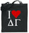 Delta Gamma I Love Tote Bags Delta Gamma I Love Tote Bags