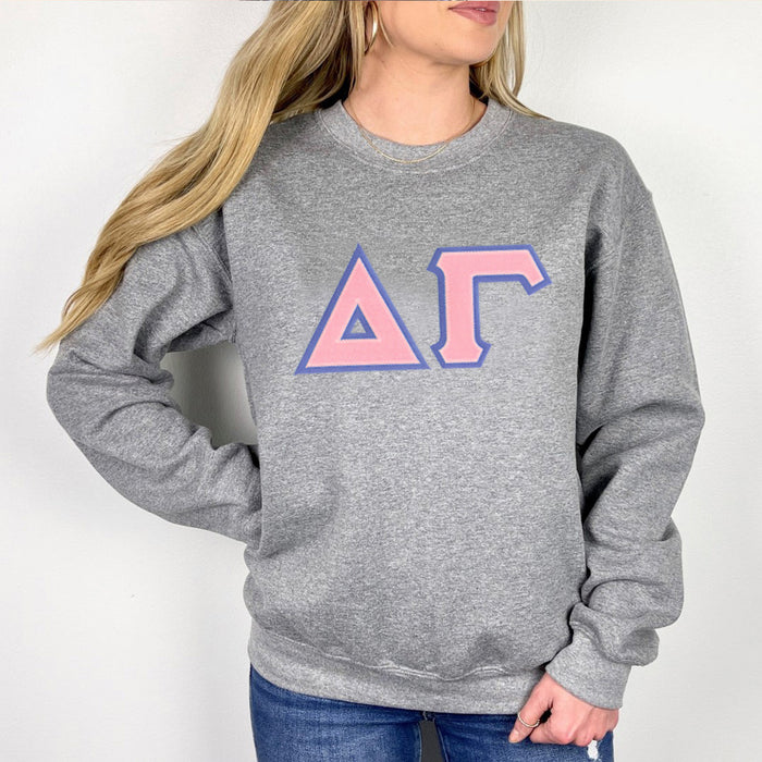 Delta Gamma Lettered Crewneck Delta Gamma Lettered Crewneck